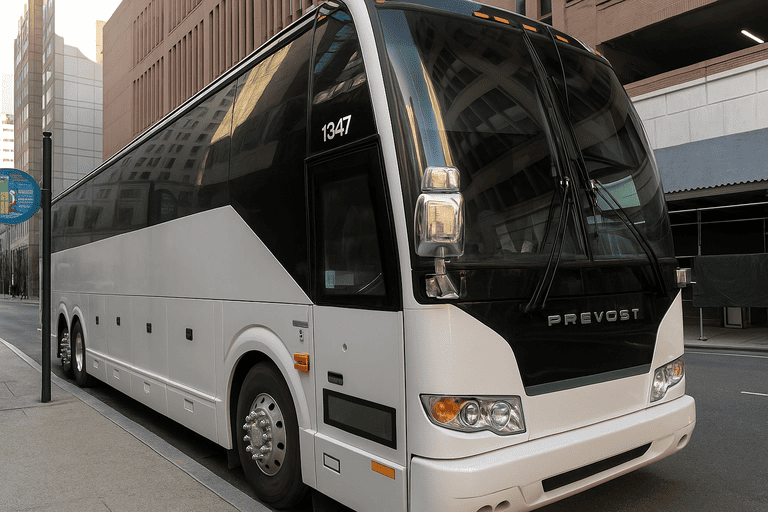 a Austin Coach Bus Service coach bus