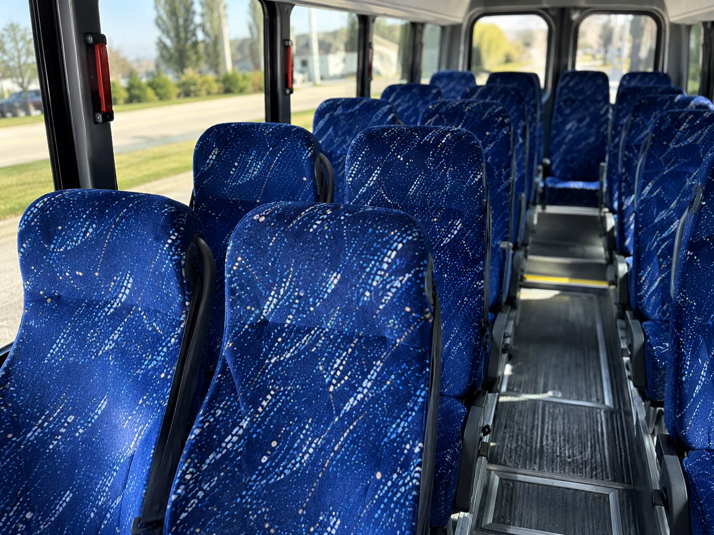 austin 18 passenger minibus inside