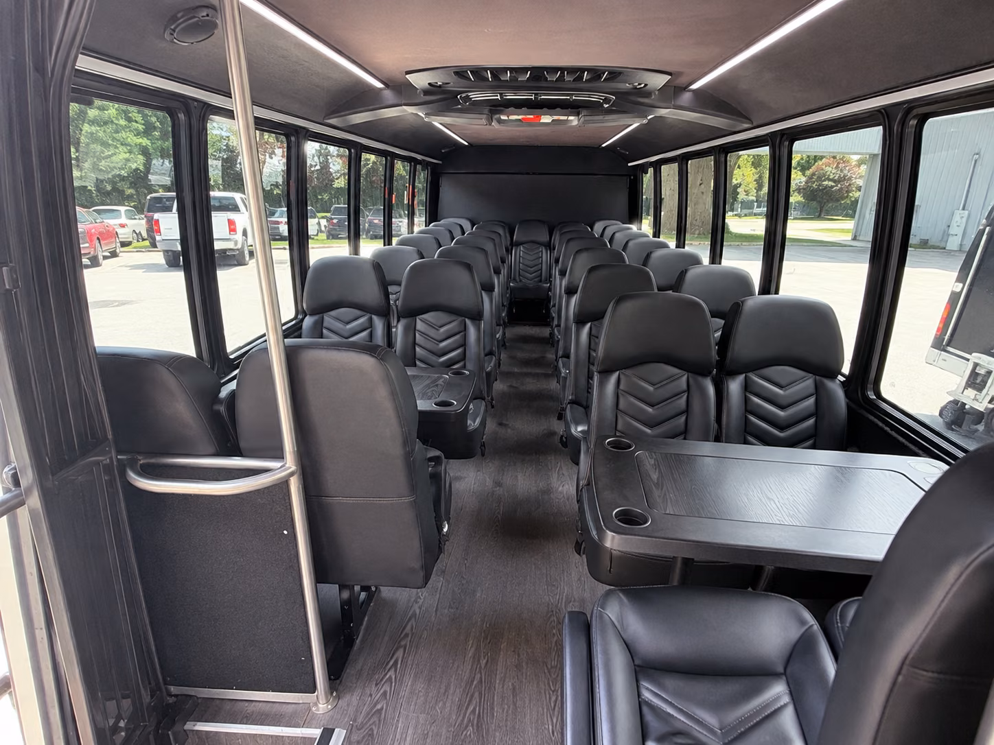 austin 20 passenger minibus inside