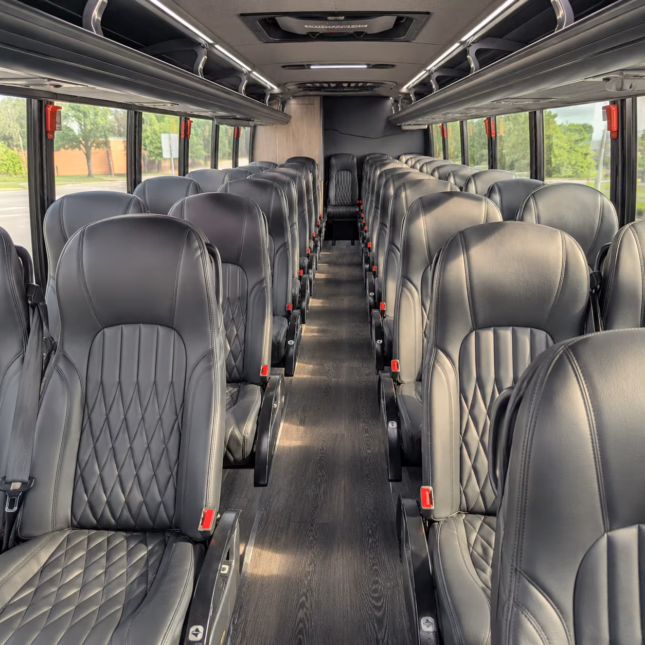 austin 25 passenger minibus inside