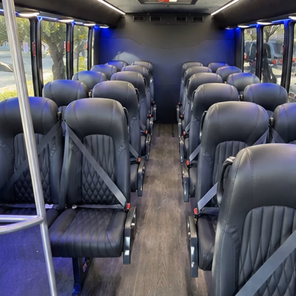 austin 25 passenger minibus interior