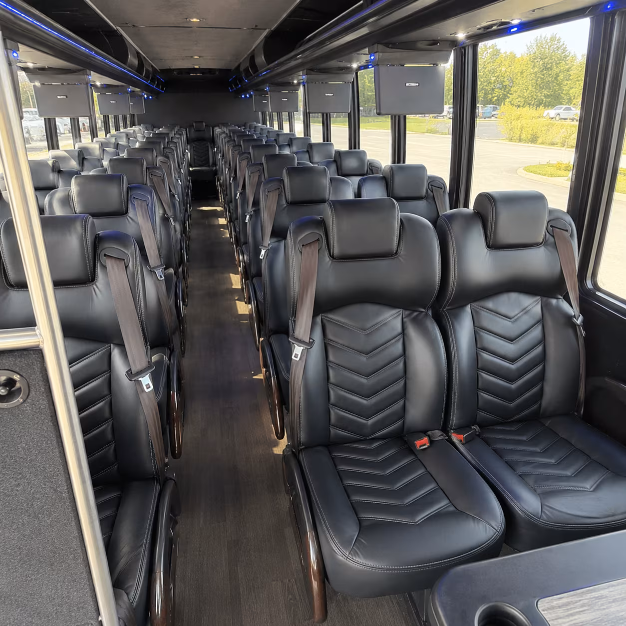 austin 30 passenger minibus inside