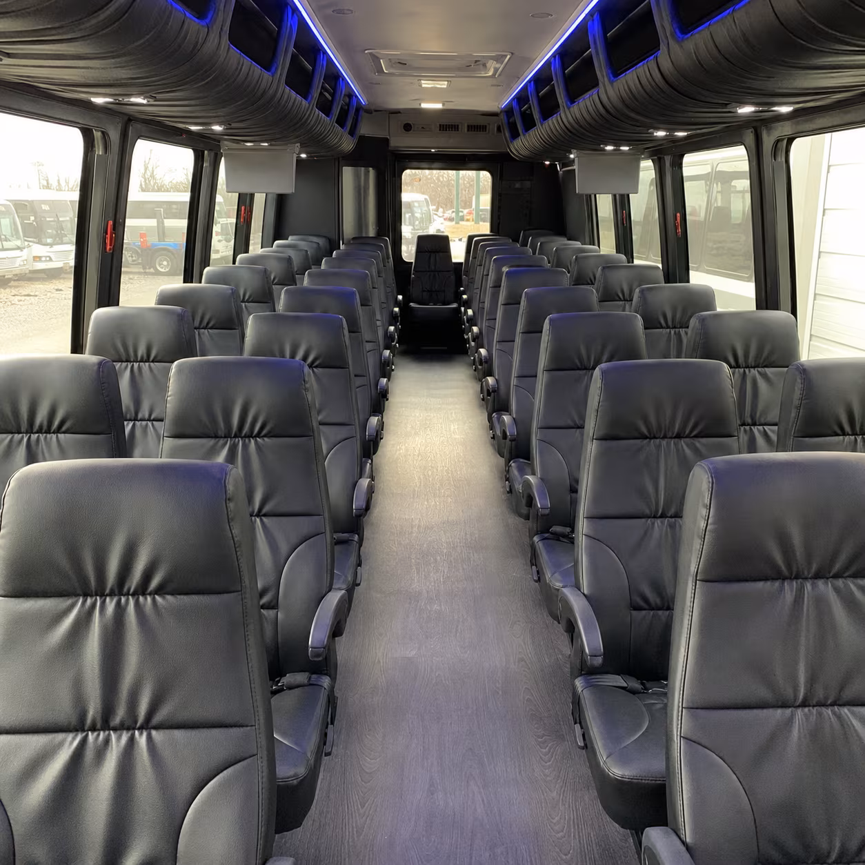austin 30 passenger minibus interior