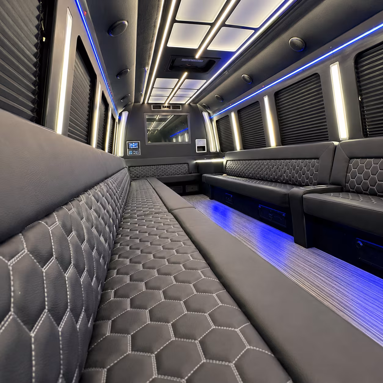 austin party bus inside