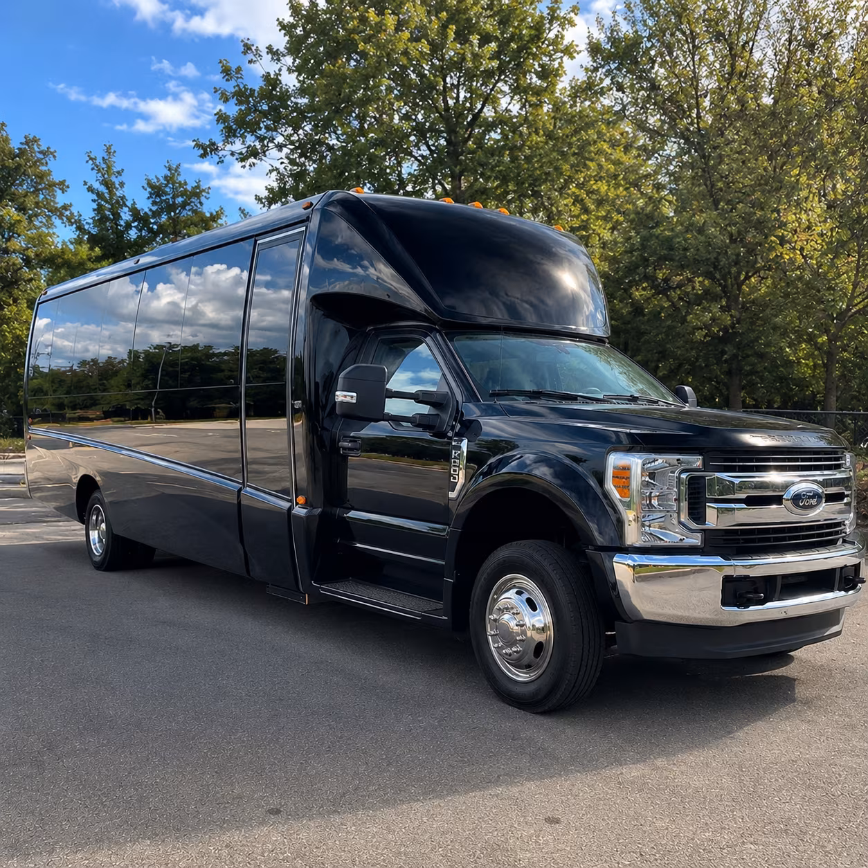 austin sporting event transportation onboard seating