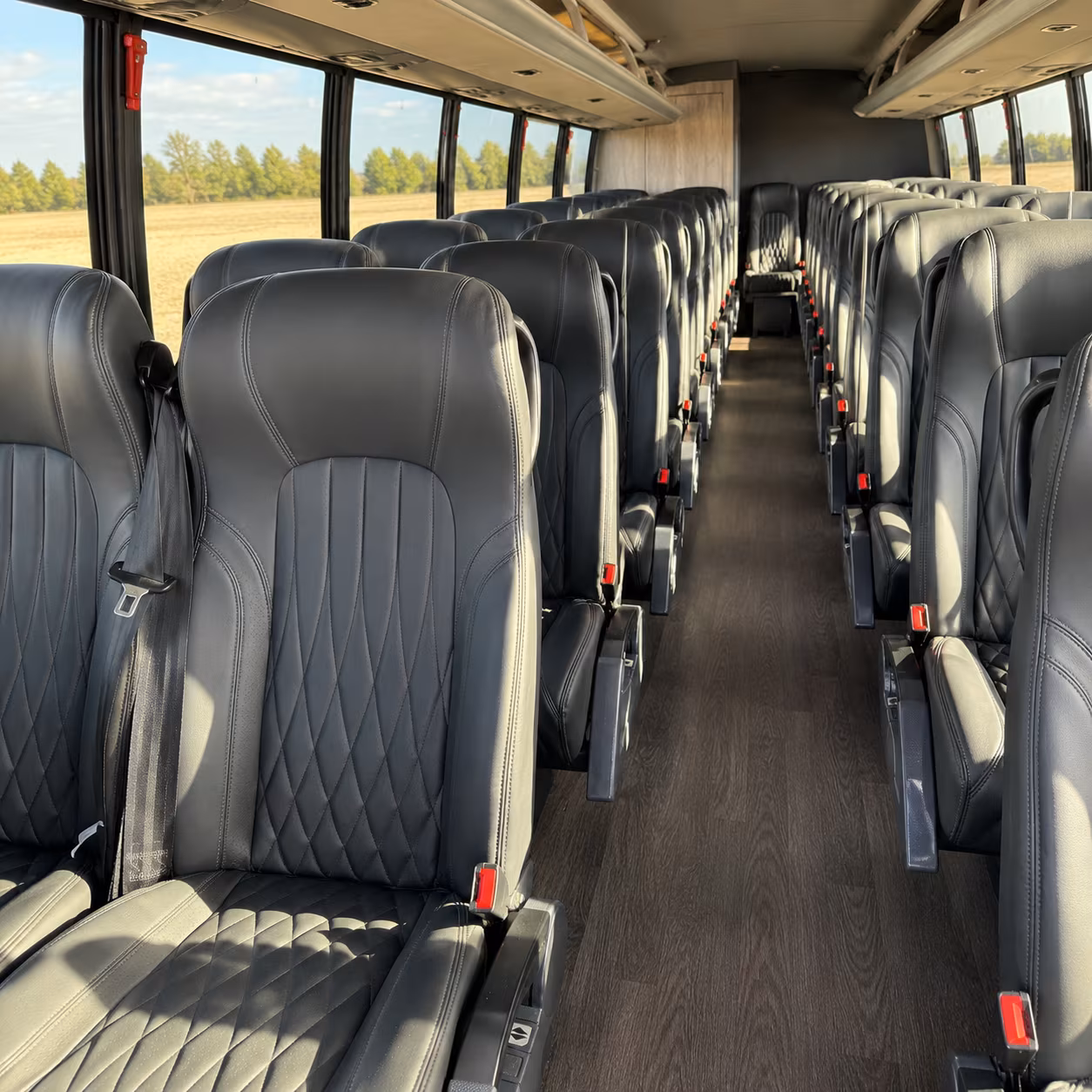 austin wedding transportation onboard seating